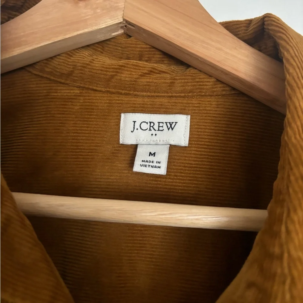 J. Crew Mustard Corduroy Shirt Jacket